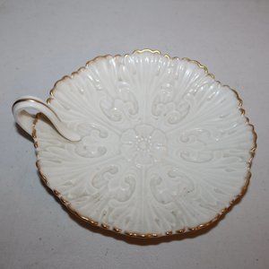 BEAUTIFUL LENOX USA PLATE DISH WITH SIDE HANDLE AND GOLD TONE TRIM